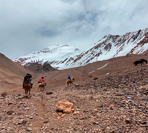 El cruce de los Andes a caballo